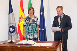 Toma de posesión de nuevos cargos de la Universidad de Málaga. Rectorado. Octubre de 2013