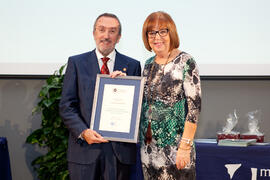Entrega de distinciones en la gala del deporte de la Universidad de Málaga. Mayo de 2014