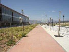 Obras de la ampliación del Campus de Teatinos. Marzo de 2008
