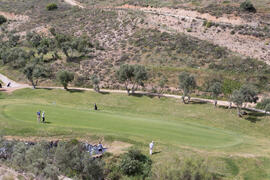 Partido de golf. Campeonato de España Universitario de Golf. Antequera. Abril de 2017