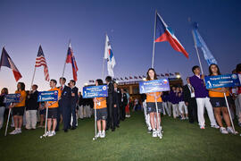 Equipos participantes. Inauguración del Campeonato Mundial Universitario de Golf. Antequera Golf....