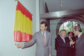 Inauguración del Rectorado de la Universidad de Málaga por el príncipe Felipe. Málaga. Abril de 2002