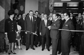 Málaga. Inauguración de las nuevas oficinas de Iberia, edificio Málaga. Junio de 1963
