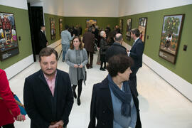 Ambiente en la inauguración de la exposición "Aguatintas por Seguiriyas", de Eugenio Ch...