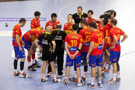 Partido Rumanía - España. Categoría masculina. Campeonato del Mundo Universitario de Balonmano. A...