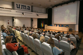 Graduación y clausura del curso del Aula de Mayores de la Universidad de Málaga. Campus de Teatin...