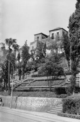 Málaga. Jardines de la Alcazaba. Abril de 1963