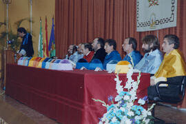 Apertura del Curso Académico 1994/1995 de la Universidad de Málaga. Paraninfo. Octubre de 1994