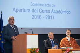 Antonio Ramírez de Arellano en la Apertura del Curso Académico 2016/2017 de la Universidad de Mál...
