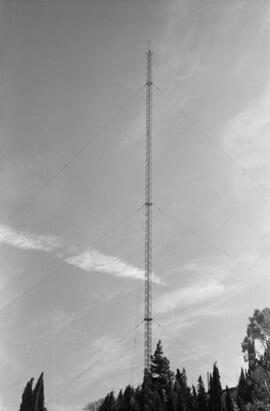 Málaga. Antena de radio en Gibralfaro. Marzo de 1963