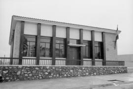 Fachada de la central telefónica. Málaga. Diciembre de 1963
