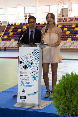 Inauguración del 14º Campeonato del Mundo Universitario de Fútbol Sala 2014 (FUTSAL). Antequera. ...