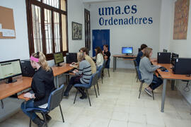 Sala de ordenadores. Centro Internacional de Español. Málaga. Enero de 2015