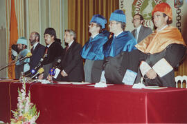 Apertura del Curso Académico 1990/1991 de la Universidad de Málaga. Teatro María Cristina. Octubr...