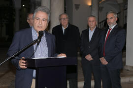 Juan Antonio García Galindo. Inauguración de la exposición "Aguatintas por Seguiriyas",...