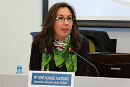 María José Romero Aceituno. Primera sesión del X Pleno del Consejo Universitario Iberoamericano (...