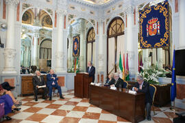 Intervención de Francisco de la Torre en el nombramiento de Eugenio Chicano como miembro de la Re...