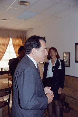 Visita del gobernador de Puerto Rico a la Universidad de Málaga y Obispado. 1993