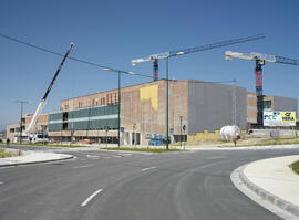 Obras de la ampliación del Campus de Teatinos. Marzo de 2008