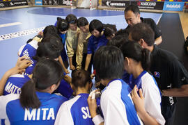Partido Japón - Rumanía. Categoría femenina. Campeonato del Mundo Universitario de Balonmano. Ant...