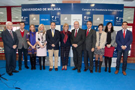 Inauguración de las Jornadas de Puertas Abiertas de la Universidad de Málaga. Abril de 2014