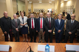 Foto de grupo previa al acto conmemoración del 50 Aniversario de la Facultad de Económicas. Facul...
