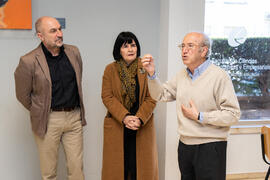 Presentación de la obra "Desconexión", de Carlos Barceló, donada a la Facultad de Econó...