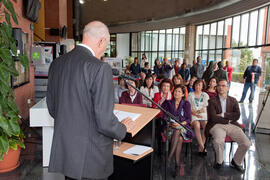 Inauguración de la exposición "40 años de la Biblioteca". Biblioteca General. Abril de ...