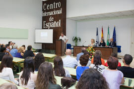 Jesper Sander en la graduación de alumnos del CIE-UMA el Día del Español. Centro Internacional de...