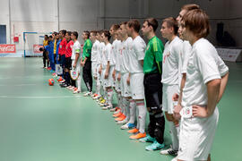 Jugadores de Bielorrusia y Azerbaiyán. Partido Bielorrusia contra Azerbaiyán. 14º Campeonato del ...