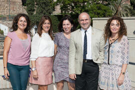 Foto de grupo tras la celebración del Día del Profesor Jubilado de la Universidad de Málaga. Edif...