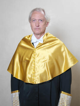 Retratos de D. Kjell Fuxe como Doctor "Honoris Causa" por la Facultad de Medicina de la...
