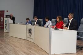 Intervención de Abraham Cortés. Debate electoral entre los candidatos a Rector de la Universidad ...