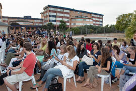 Acto de bienvenida a los alumnos Erasmus de la Universidad de Málaga. Jardín Botánico. Octubre de...