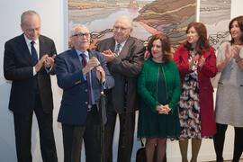 Juan de Dios Mellado en la inauguración de la exposición "Paisajes Andaluces", de Eugen...