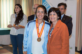 Entrega de medalla. Campeonato de España Universitario de Golf. Antequera. Abril de 2017