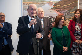 Francisco de la Torre en la inauguración de la exposición "Paisajes Andaluces", de Euge...