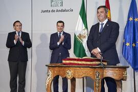 Toma de posesión de D. Teodomiro López Navarrete como Rector de la Universidad de Málaga. Palacio...