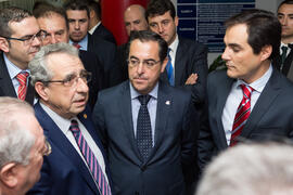 José Ángel Narváez, Miguel Briones y José Antonio Nieto, Secretario de Estado de Seguridad, en su...
