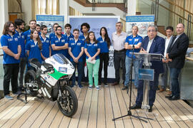 José Ángel Narváez. Presentación del proyecto "UMA Racing Team 2017/2018". Edificio del...