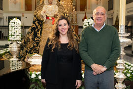 Berna Perles y Carlos Javier López Armada en la Casa Hermandad de la Archicofradía del Paso y la ...