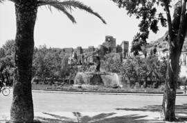 Málaga. Plaza del General Torrijos. Abril de 1963