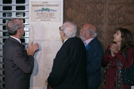 Inauguración de la placa conmemorativa de la Casa Natal de Eugenio Chicano. Málaga. Octubre de 2017