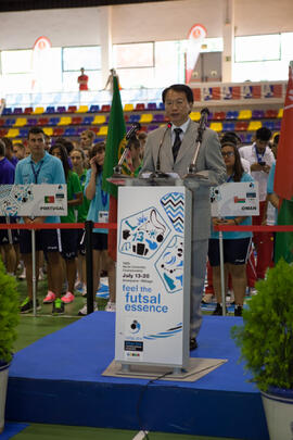 Kenny Chow. Inauguración del 14º Campeonato del Mundo Universitario de Fútbol Sala 2014 (FUTSAL)....