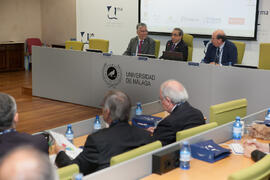 Ceremonia de apertura del XVI encuentro de rectores de Brasil, Portugal y España. Edificio del Re...