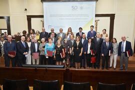 Foto de grupo. Celebración del 50 Aniversario de la Facultad de Medicina de la Universidad de Mál...