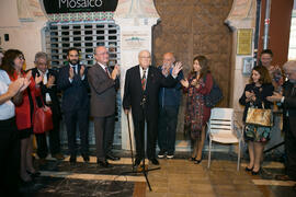 Inauguración de la placa conmemorativa de la Casa Natal de Eugenio Chicano. Málaga. Octubre de 2017