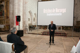 Javier Ramírez presenta el documental "Kristina, princesa de Noruega" en su estreno. Co...