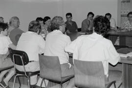Clausura de curso sobre la Perestroika. 1991
