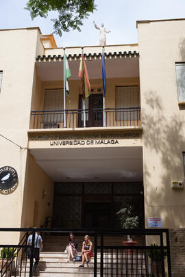 Fachada del Centro Internacional de Español. Málaga. Junio de 2014